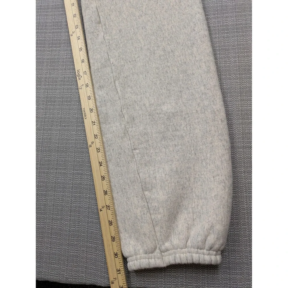 Bike Sweatpants Mens Large Gray Fleece Jogger USA Made Elastic Waist Tapered